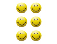 Magnet-Set 6St. Smiley ø3cm