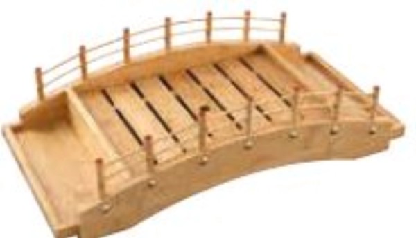 Sushi Brücke, Holz, 52x26x15 cm