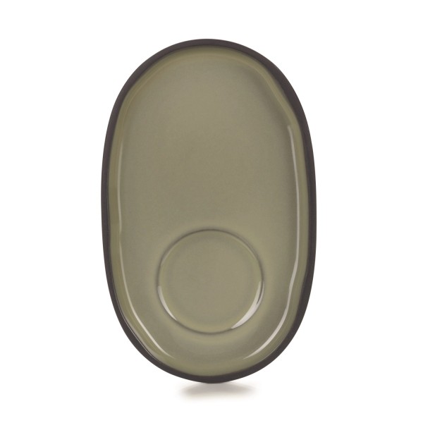 Caractère Untertasse, 13.5x8.3x1.2cm, kardamom