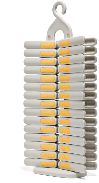 30er Set PegStore Wäscheklammern mit Halterung