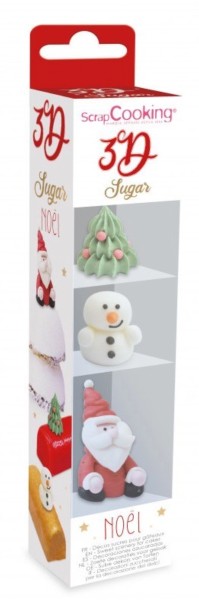 3 Stk. Zuckerdekor Weihnachten