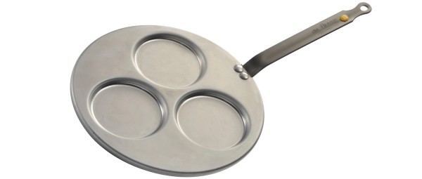 MINERAL B ELEMENT Eisenpfanne D:27cm für 3 Blinis Induktion