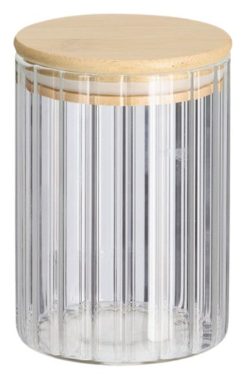 Vorratsglas Rillen m.D. 610ml