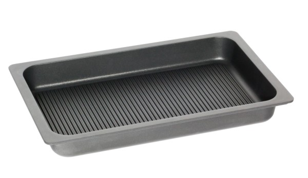 Bratplatte tief Induktion GN 1/1, H5.5cm mit Grillboden