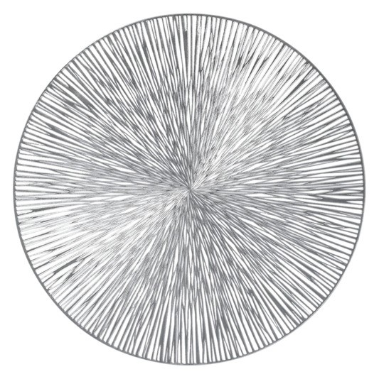 Tischset PVC silber ø 38 cm