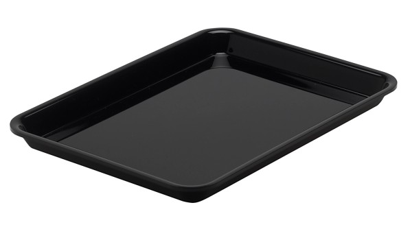 Rechteckige Schale 2/7 26.5x20x1.7cm schwarz