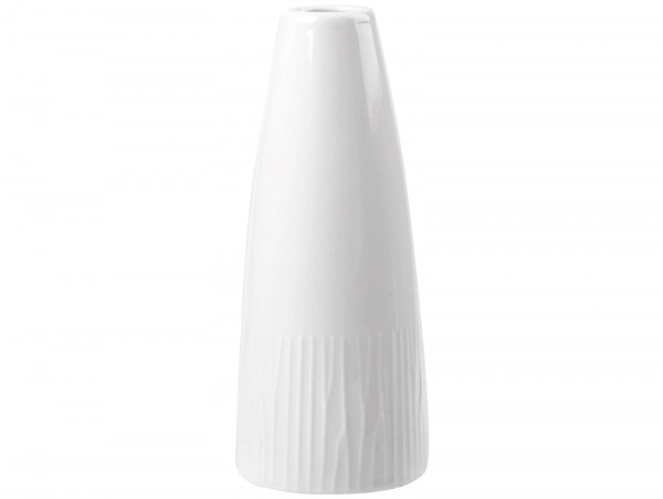 Bamboo White Vase 12.5cm