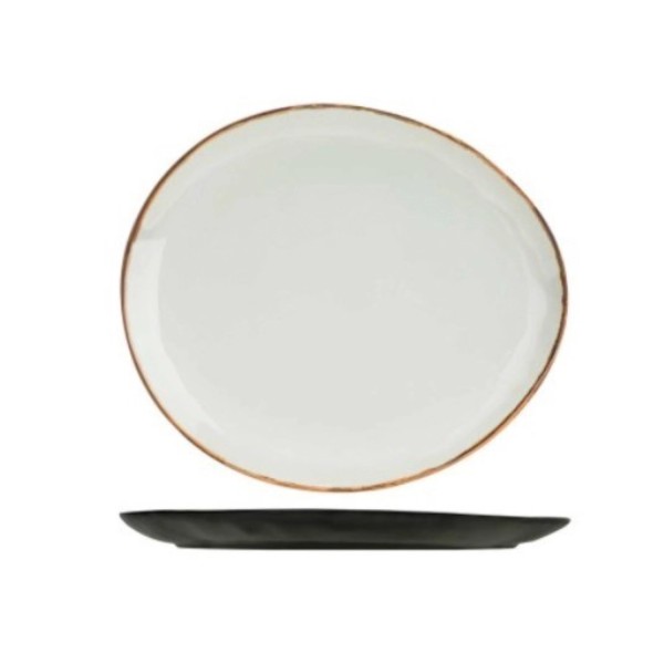 Plato Teller oval Melamin, 26.7x22.7cm