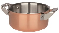 4 Ply Kochtopf mittelhoch Kupfer 16x8cm