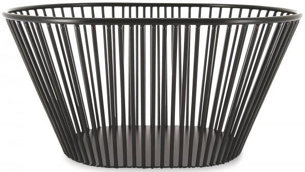 Korb rechteckig hoch, schwarz, 32.1x23.9x15.5 cm