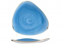 Stonecast Cornflower Blue Triangel Teller flach 22.9cm