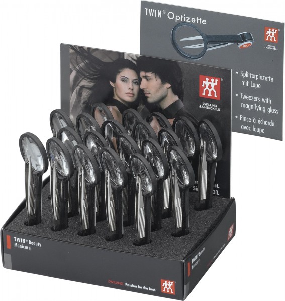 Twin Classic Display, Optizetten, vernickelt, 20-tlg.