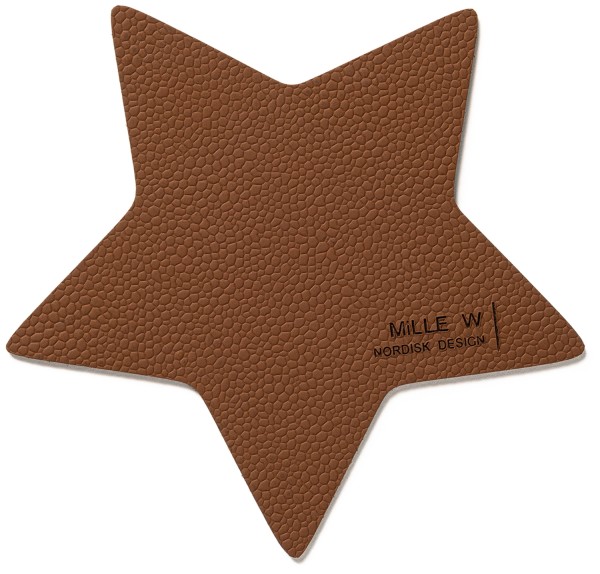 Untersetzer stern cognac