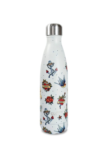 Isolierflaschen doppelw. 500ml, Tattoo