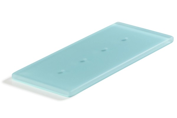 Ice Tablett mit 4 Löcher 25.5x10cm blau Nacryl