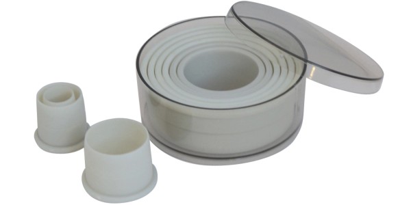 Ausstechersatz Rund glatt 9tlg. D:2-10cm H:5cm