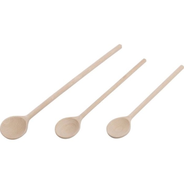 3 Kochlöffel Natur Pur 25, 28, 35cm