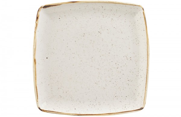 Stonecast Barley White Platte quadratisch 26.8x26.8cm
