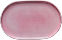 Shiro Pink Splash Platte oval coupe 30x19cm