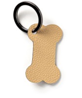 Schlüsselanhänger hundeknochen beige