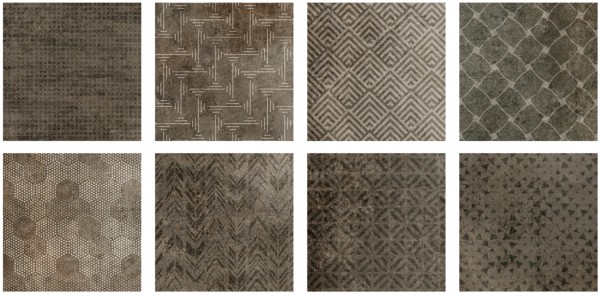 Domino Platte 20x20cm nickel
