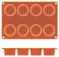 Silikon-Backmatte Cylinder, 6 cm