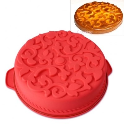 Silkonbackform Geflecht rund 26 cm