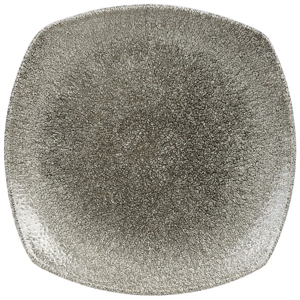 S.P. Raku Quartz Black Teller quadr. flach 21.5cm