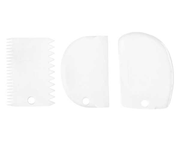 Teigkarten Set 3tlg. weiss