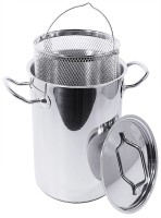 Spargeltopf 16 cm, 23,5cm hoch mit Deckel und Einsatz