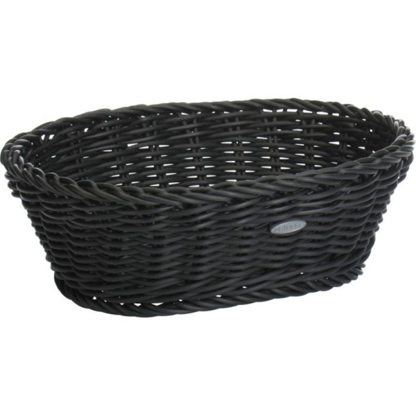 Schale oval, schwarz, 25,5x19x8cm