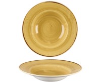 Stonecast Mustard Teller tief Fahne 28cm