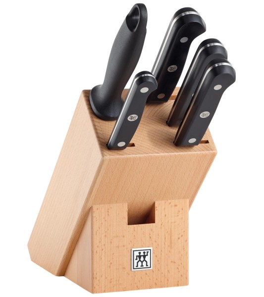 6tlg. Gourmet Messerblockset natur