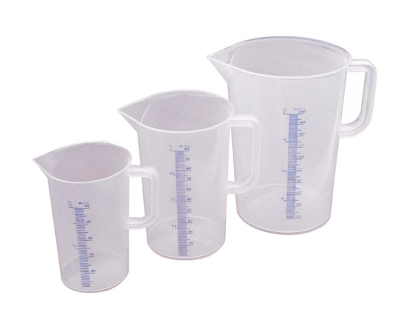 Messbecher graduiert 0.5 L.