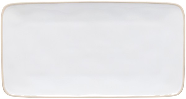 Beja Tablett rechteckig 29.2x15.3 H2.2cm weiss-creme
