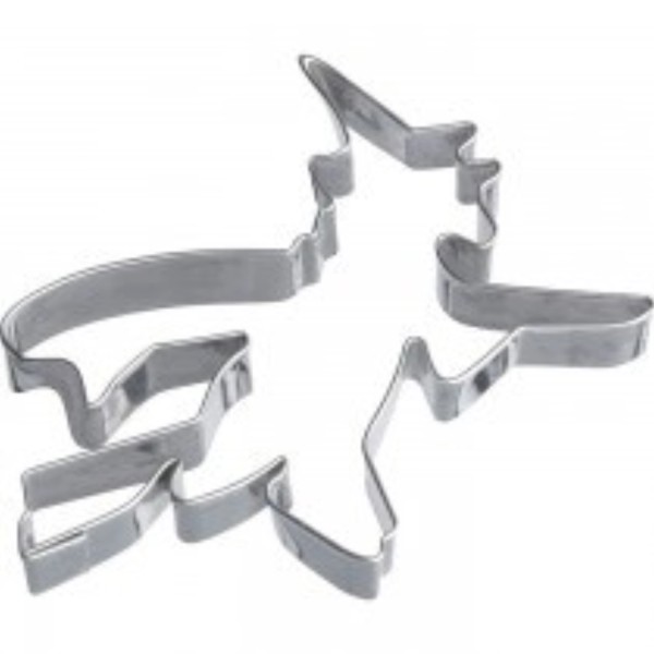 Ausstechform Hexe auf Besen, 9cm