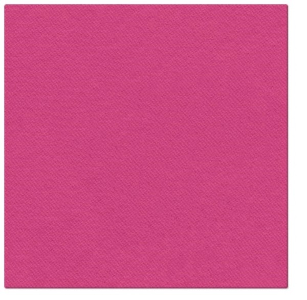Servietten Dinner 50x Unifarbe fuchsia, 40x40cm