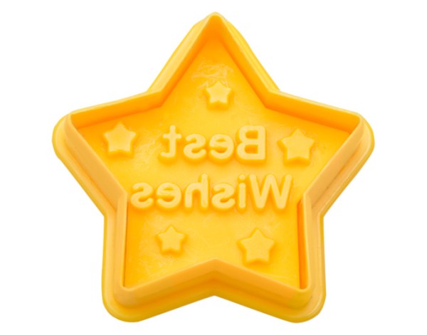 Ausstecher Stern gelb