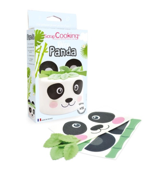 15-tlg. Set Oblaten Deko Panda