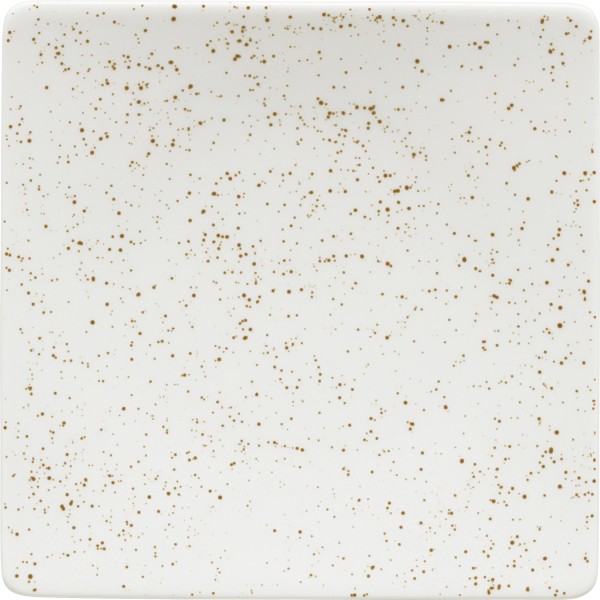 Pottery Unique white Teller halbtief quadratisch coupe 24cm