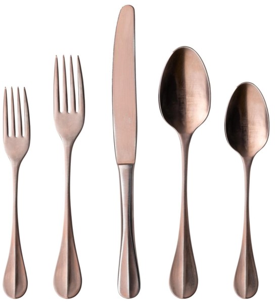Nau Besteckset 5tlg antik braun