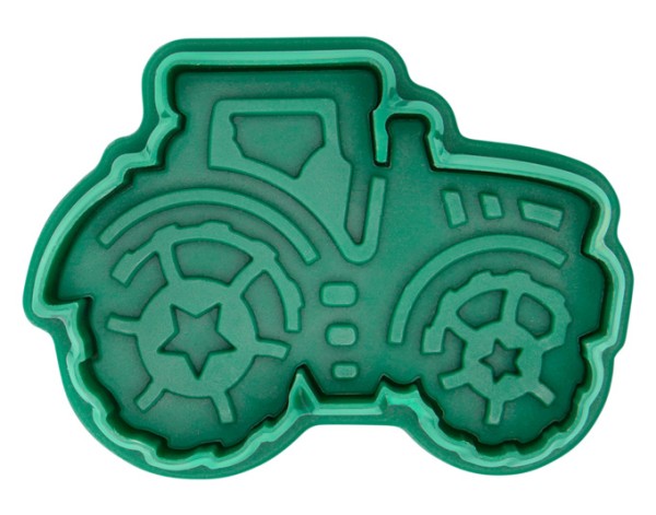 Ausstecher Traktor 6.5 cm grün