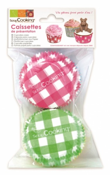 Papierförmchen Vichy