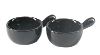 2er Set Schnaps-Caquelon Ø5cm, schwarz