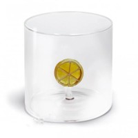 Glas aus Borosilikat 250ml Orange