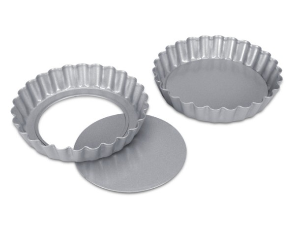 Tarteform 2er ø 10x1.8 silb.