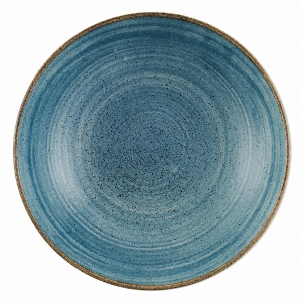 Stonecast Raw Teal Coupe Teller tief 18.2cm, 42.6cl 1