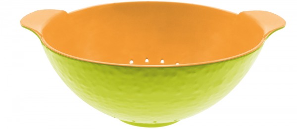 Duo Sieb oval kiwi/orange 27×17 cm