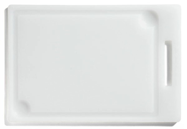 Schneidebrett 44.5x30cm, H 1,2 cm weiss