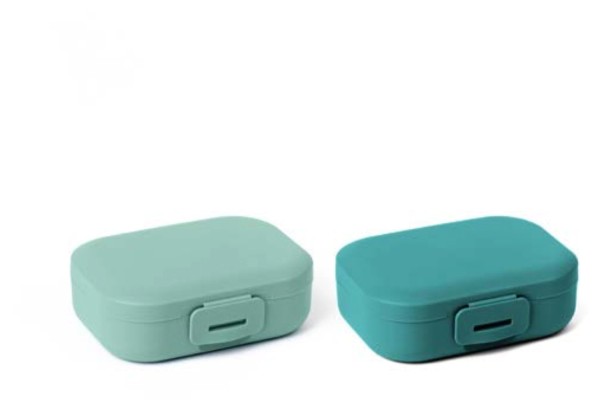 Essentials On-The-Go 2Stk. Snackbox rechteckig Reef/Bay